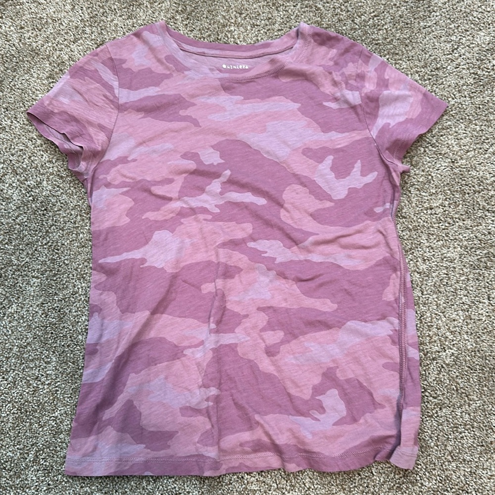 Athleta t shirt! Size small. Excellent condition! Purple camo.